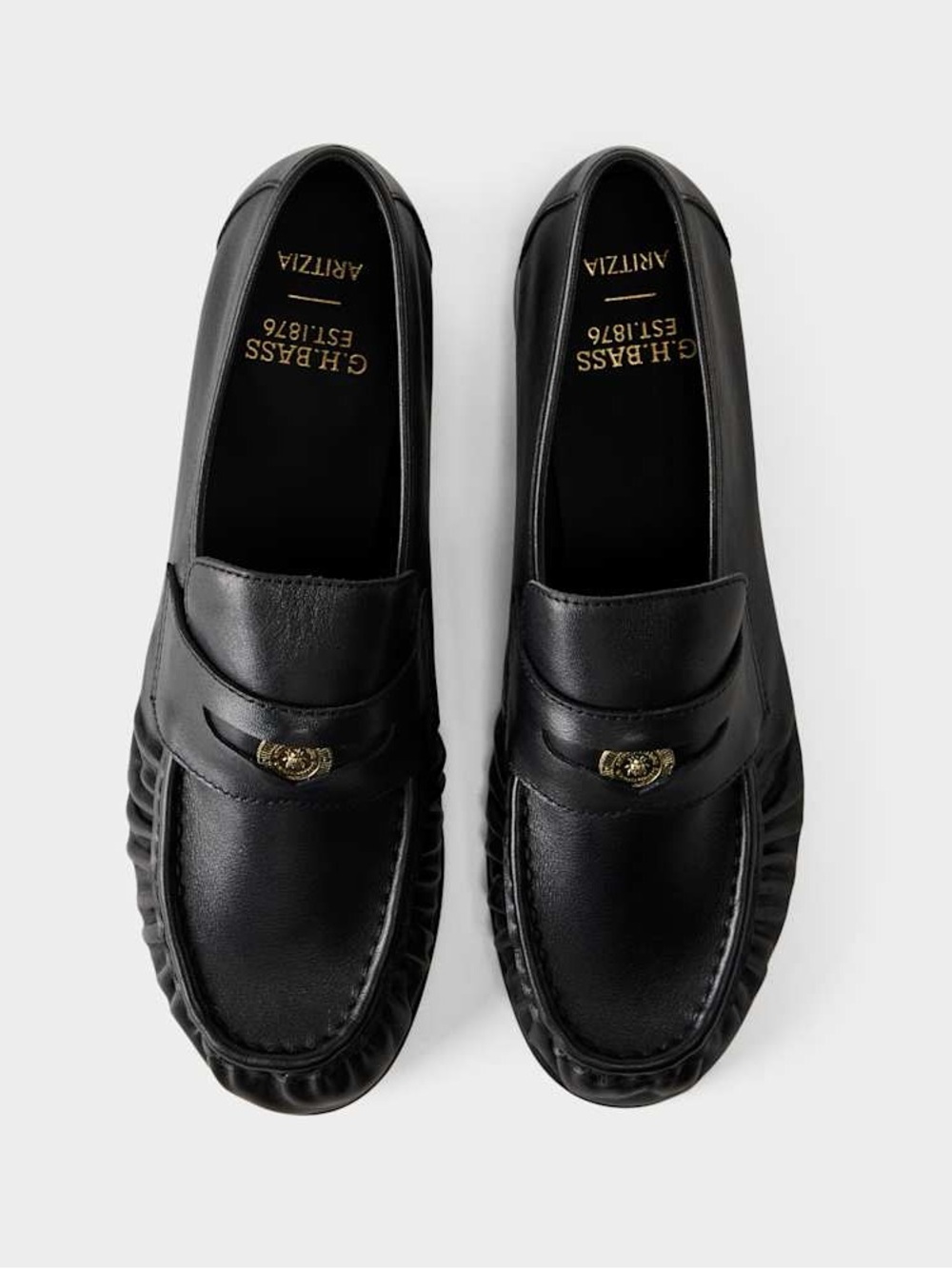 NIB! G.H.BASS x Aritzia Spence Loafer - Smooth Leather Black - 7.5